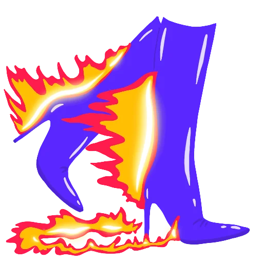 Эмодзи fire stickers