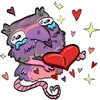 Эмодзи mimi opossum