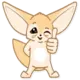Эмодзи Лисёнок Аск