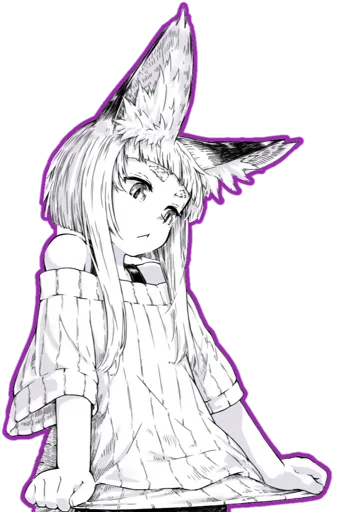 Эмодзи fox girl (jaco)