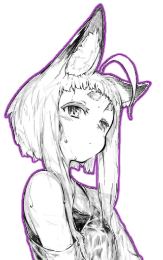 Эмодзи fox girl (jaco)