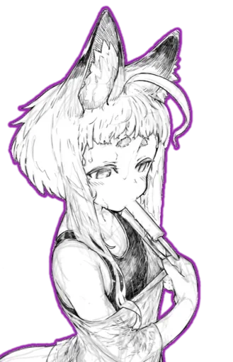 Эмодзи fox girl (jaco)