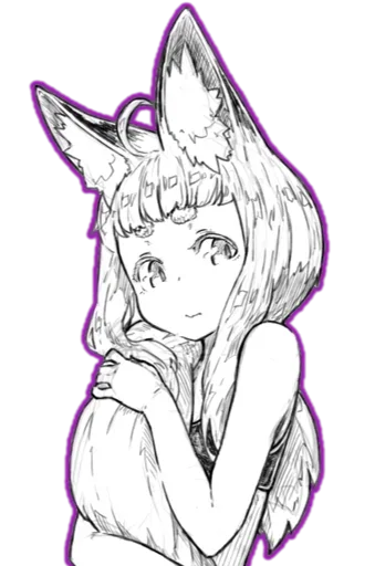 Эмодзи fox girl (jaco)