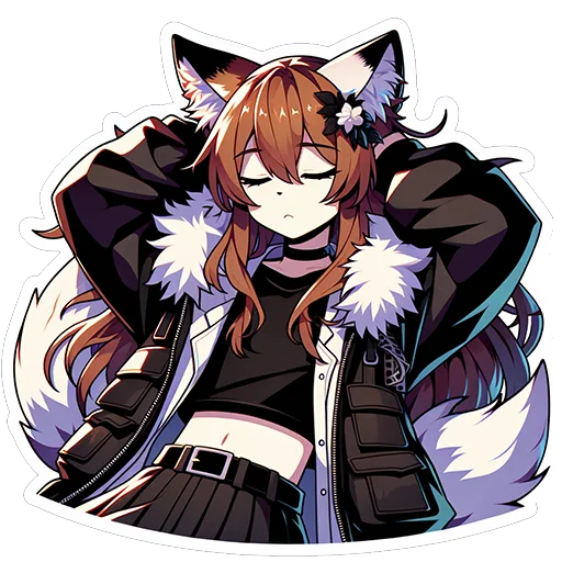 Эмодзи Fox Nika