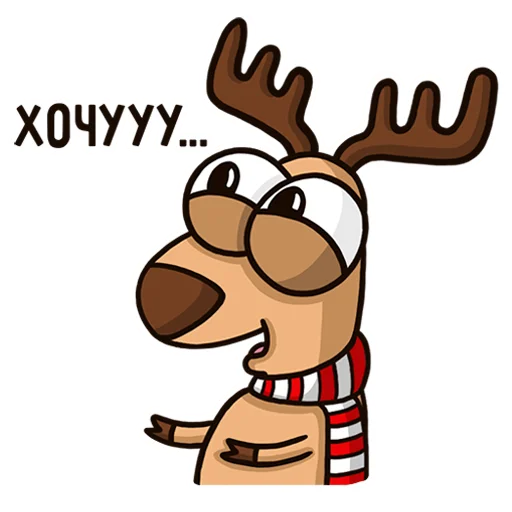 Эмодзи Новогодний олень