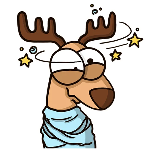 Эмодзи Новогодний олень