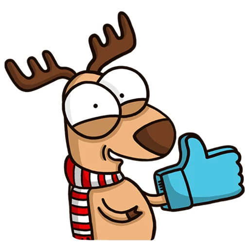 Эмодзи Новогодний олень