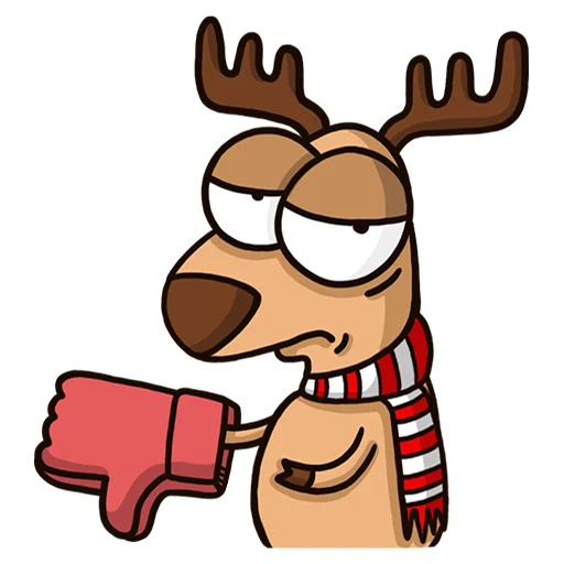 Эмодзи Новогодний олень