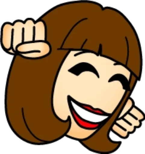 Эмодзи Брюнетка