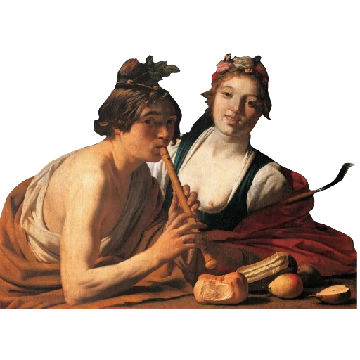 Эмодзи Smiling art Gerrit van Honthorst