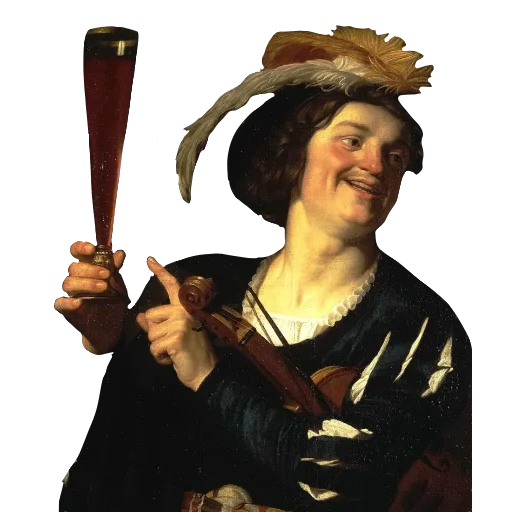 Эмодзи Smiling art Gerrit van Honthorst