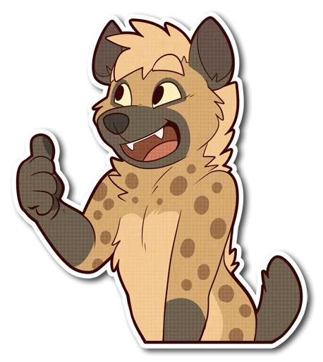 Эмодзи little Hyena