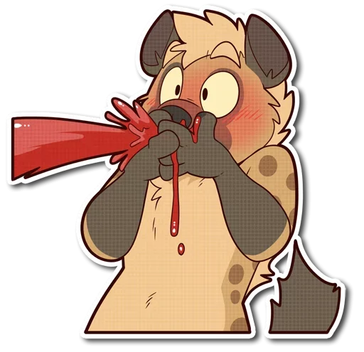 Эмодзи little Hyena