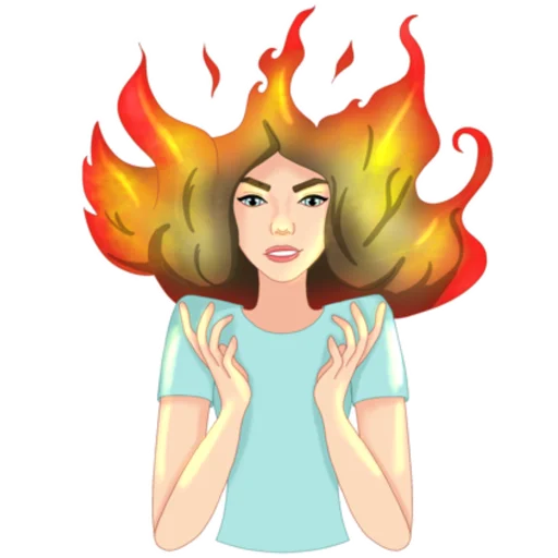 Эмодзи Girl from CatsiArt