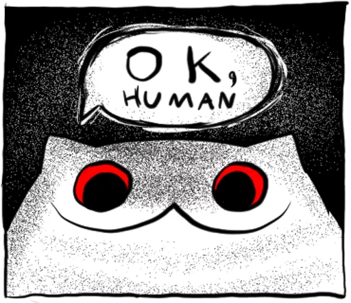 Эмодзи Gloomy Cat