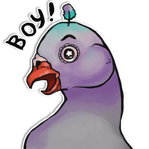 Эмодзи Голубь Владимир