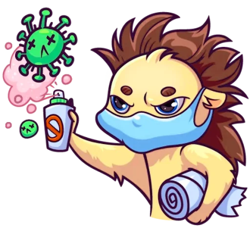 Эмодзи Голубоглазый Ёжик