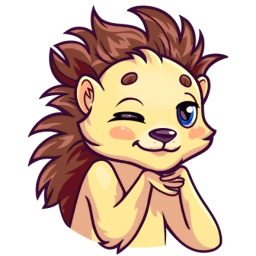 Эмодзи Голубоглазый Ёжик