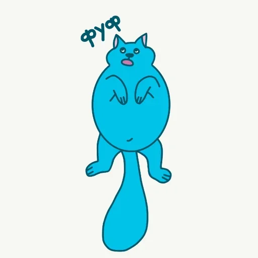 Эмодзи Голубой Котёнок