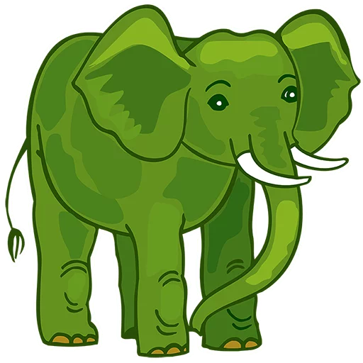 Эмодзи Green Elephant (chistigovno.ru)