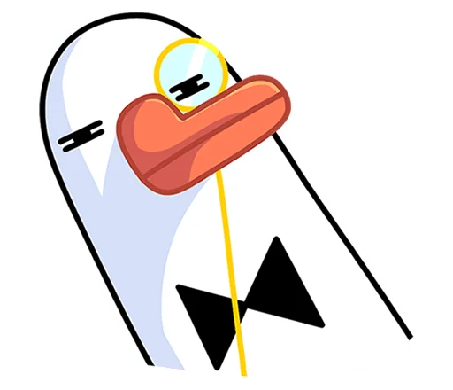 Эмодзи Гусь - за мат кусь без надписей!