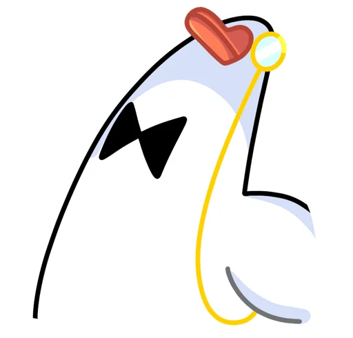 Эмодзи Гусь - за мат кусь без надписей!