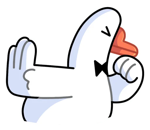 Эмодзи Гусь - за мат кусь без надписей!