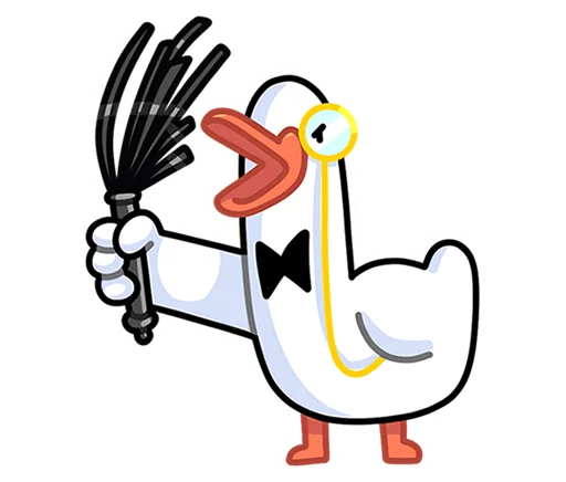 Эмодзи Гусь - за мат кусь без надписей!