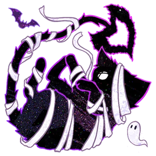 Эмодзи Halloween Space Cat 🎃