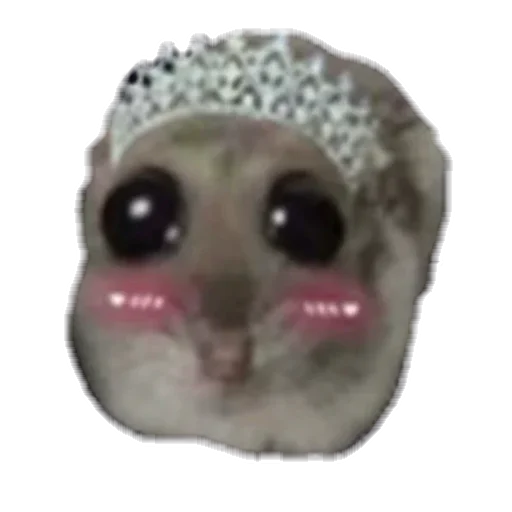 Эмодзи sad hamster