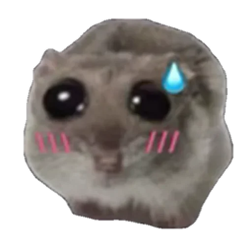 Эмодзи sad hamster