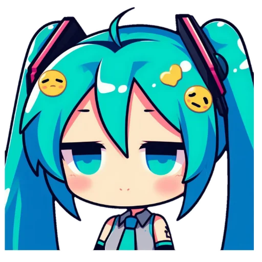 Эмодзи Hatsune Miku