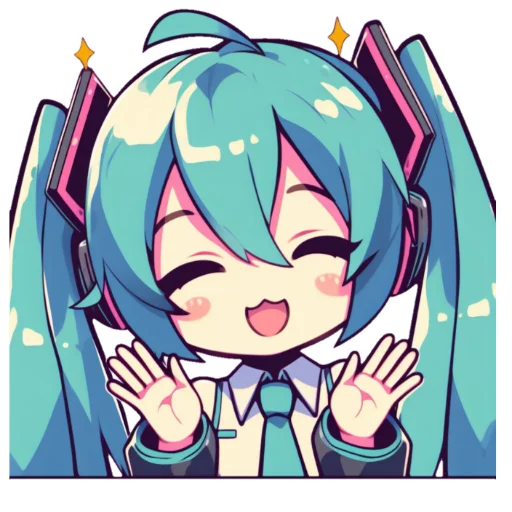 Эмодзи Hatsune Miku