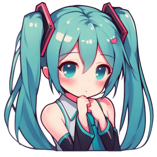 Эмодзи Hatsune Miku