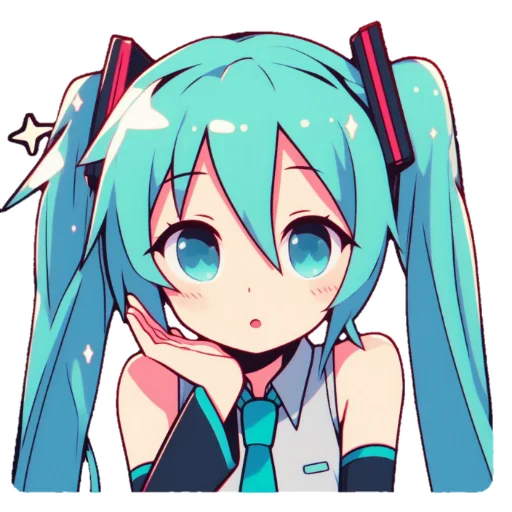 Эмодзи Hatsune Miku