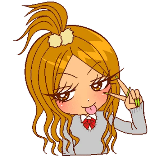 Эмодзи 2000s gyaru