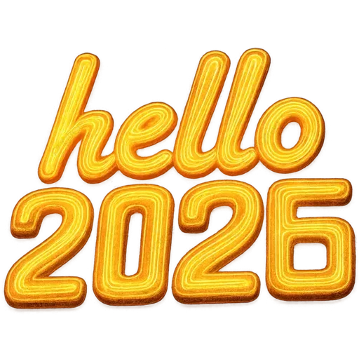 Эмодзи Hello 2026