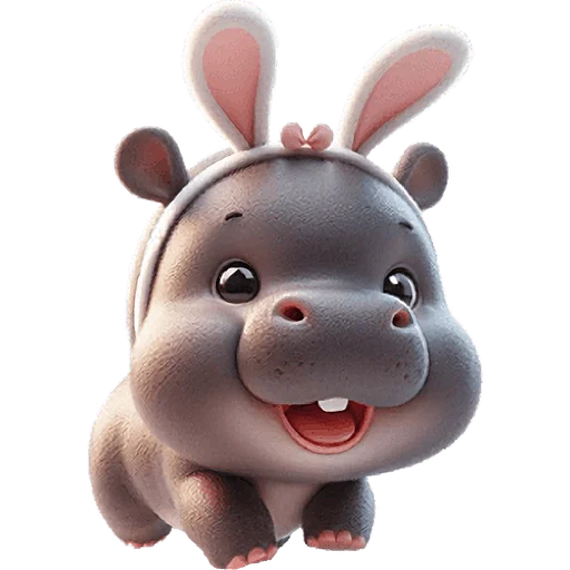 Эмодзи Бегемотик кролик