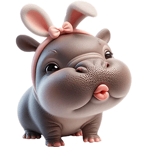 Эмодзи Бегемотик кролик