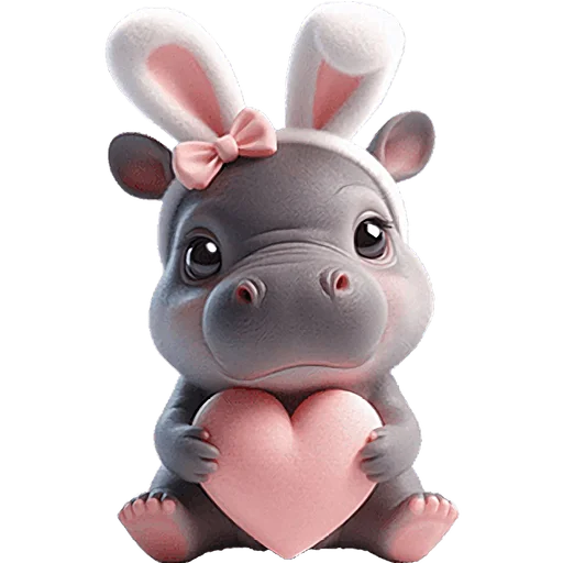 Эмодзи Бегемотик кролик