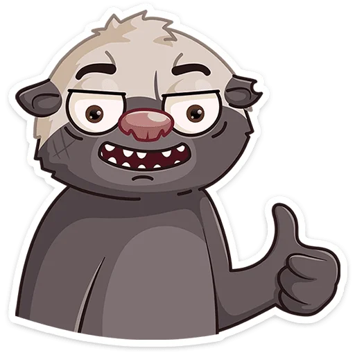 Эмодзи Медоед Хоня