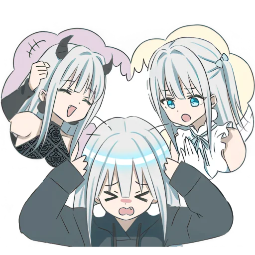 Эмодзи Серебряные сестренки