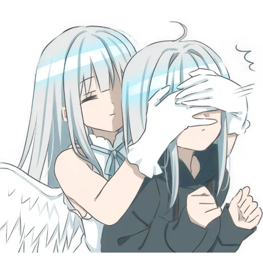 Эмодзи Серебряные сестренки