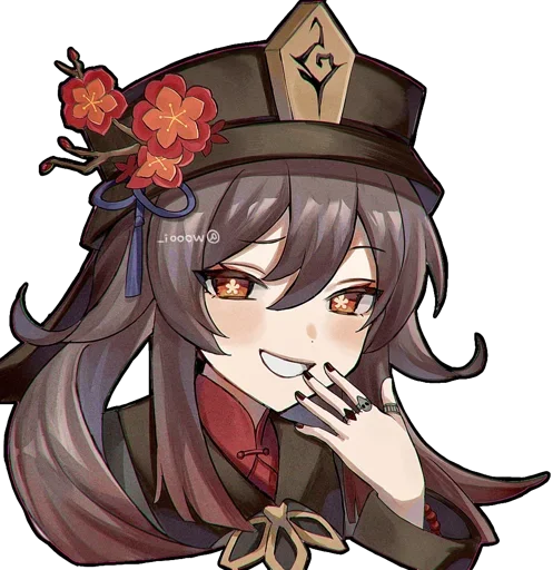 Эмодзи Hu Tao (genshin_impact)