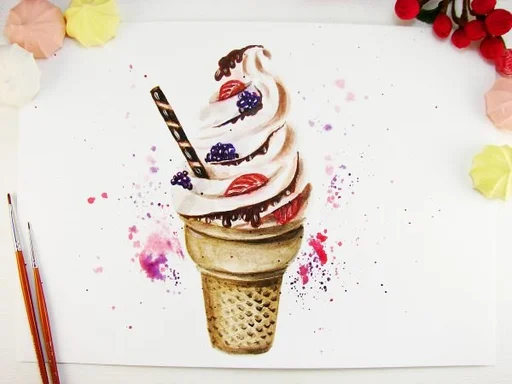 Эмодзи Мороженое