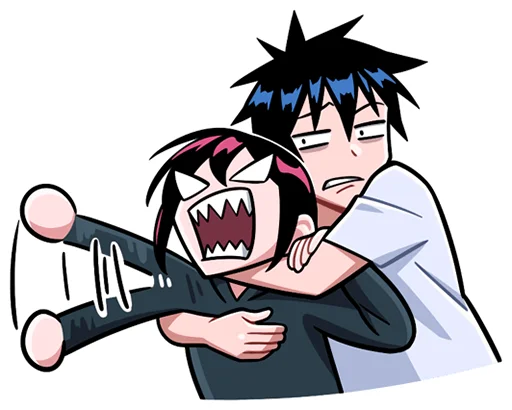 Эмодзи Икки и Мори без надписей