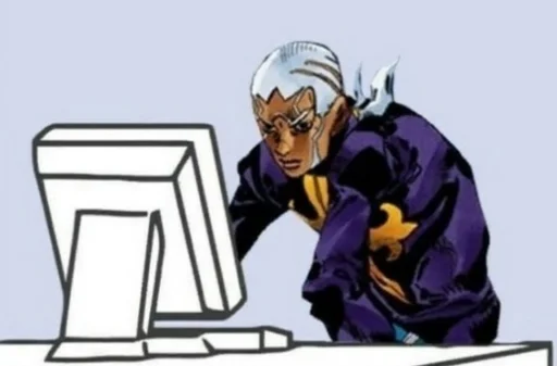 Эмодзи Jojo cringe 2