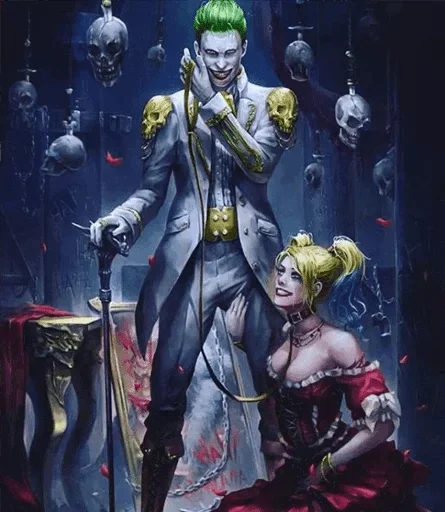Эмодзи joker and harley love story