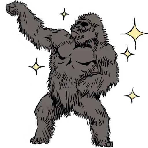 Эмодзи Просто Горилла