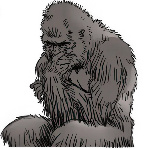 Эмодзи Просто Горилла